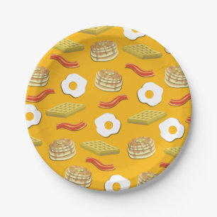 Breakfast Brunch Birthday Party Kids Cute Paper Plate