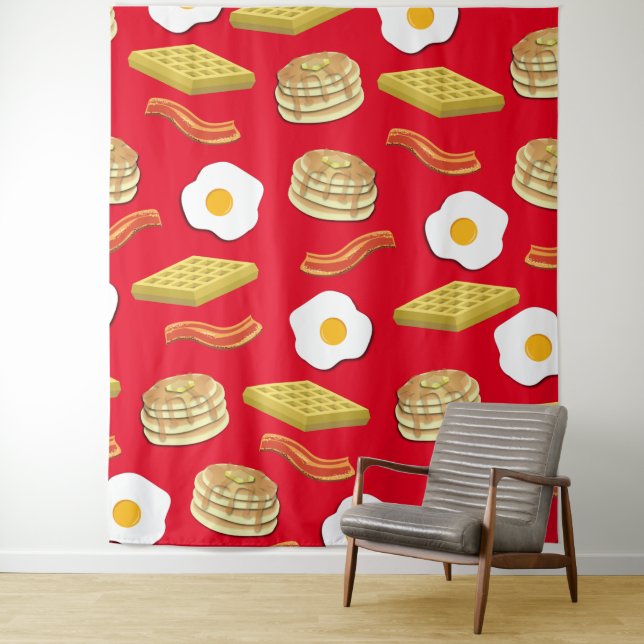 Breakfast Brunch Birthday Party Kids Tapestry (In Situ)