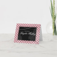 Breakfast & Brunch Pink and black polka dots