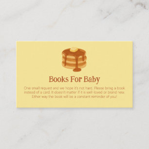 Breakfast Brunch Theme Baby Shower Book Request Enclosure Card
