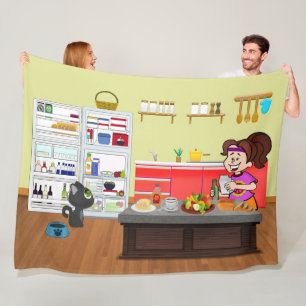 Breakfast Buddies Fleece Blanket
