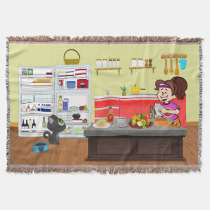 Breakfast Buddies Throw Blanket