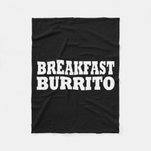 Breakfast Burrito Food Halloween Costume Party Fleece Blanket