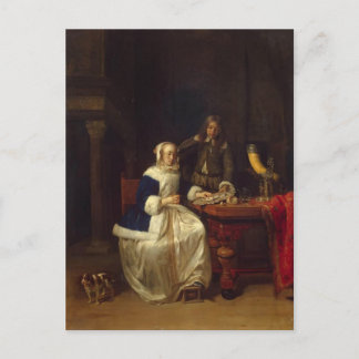 Breakfast by Gabriel Metsu Postcard
