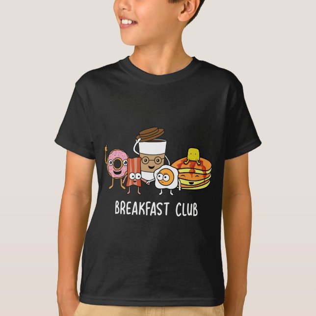 Breakfast Cute Kawaii Bfast Club Parody Funny Food T-Shirt (Front)