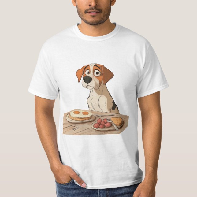 Breakfast Dog T-Shirt (Front)