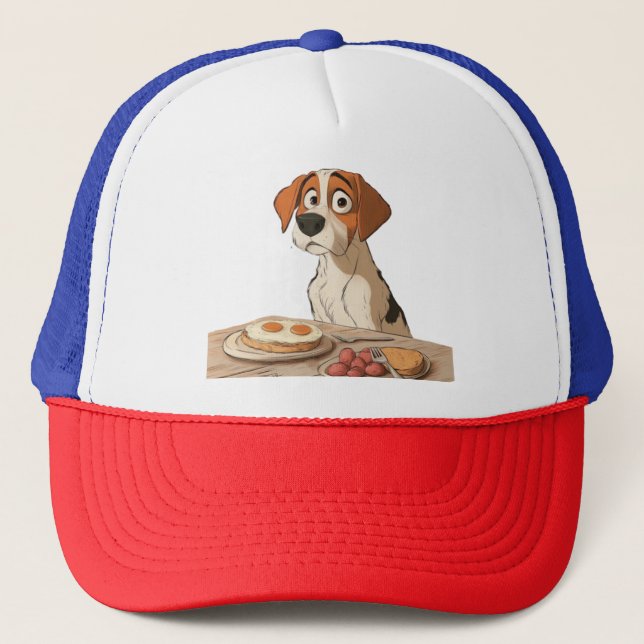 Breakfast Dog Trucker Hat (Front)