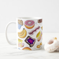 Breakfast Foods Bacon Pancake Muffin Banana Eggs