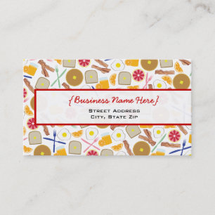 Breakfast Foods Business Card
