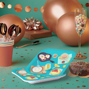 Breakfast Foods Paper Plate