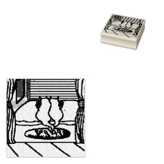 Breakfast For Cats 🐈 🐈⬛ Rubber Stamp