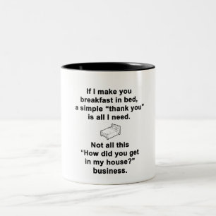 Breakfast in Bed Two-Tone Coffee Mug