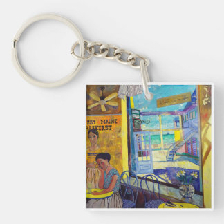 Breakfast in Maine Key Ring