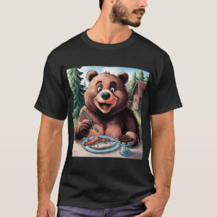Breakfast in nature,oil paint. T-Shirt