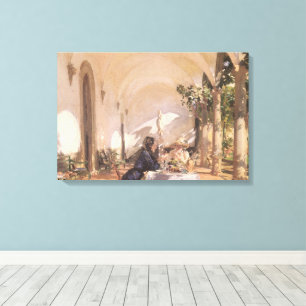 Breakfast in the Loggia by John Singer Sargent Canvas Print