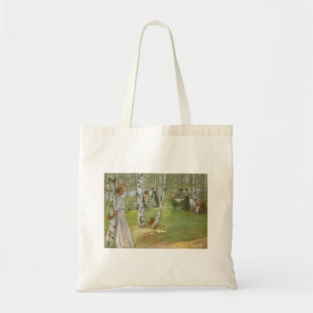 Breakfast in the Open by Carl Larsson Tote Bag (Front)