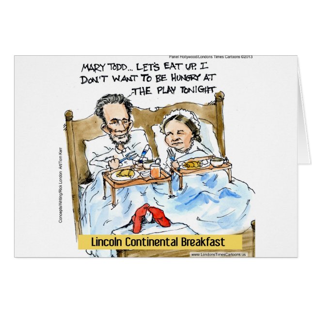 Breakfast Lincoln Funny Gifts, Tees, & Cards (Front Horizontal)