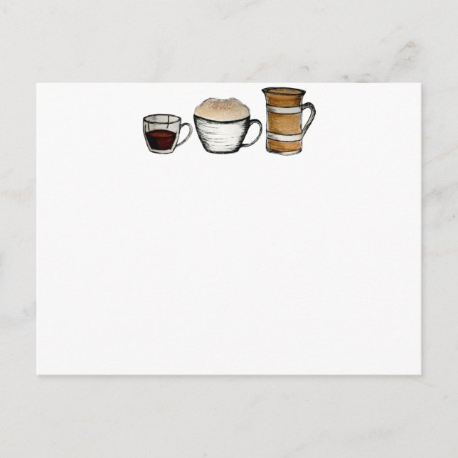Breakfast, lunch & dinner postcard (Front)
