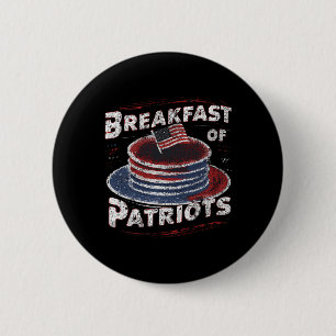 Breakfast Of Patriots Pancake American Cake 4th Of 6 Cm Round Badge