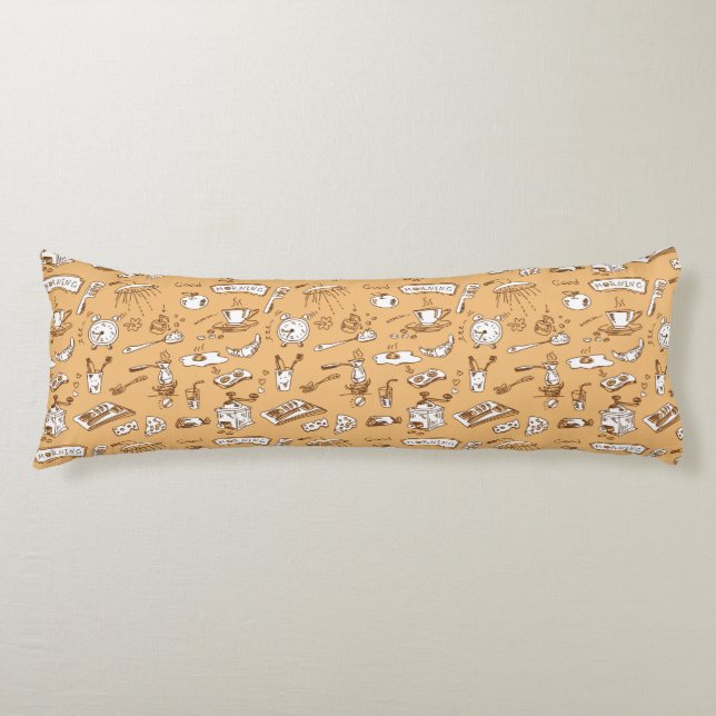 Breakfast Pattern 2 Body Cushion (Front)