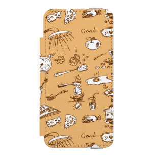 Breakfast Pattern 2 Incipio Watson™ iPhone 5 Wallet Case