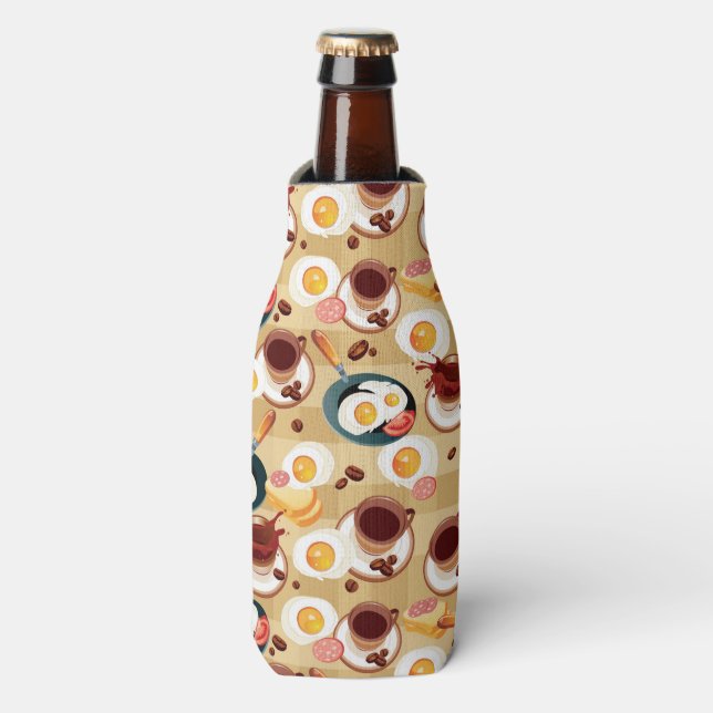 Breakfast Pattern 3 Bottle Cooler (Bottle Front)