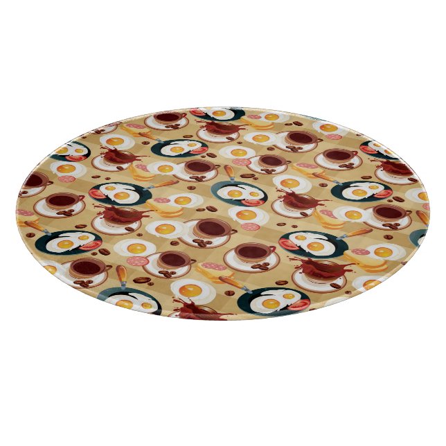 Breakfast Pattern 3 Cutting Board (Corner)
