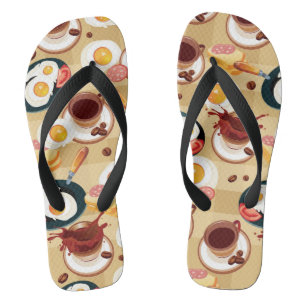 Breakfast Pattern 3 Jandals