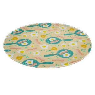 Breakfast Pattern Cutting Board