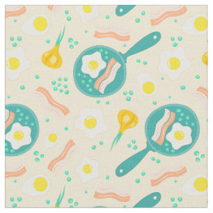 Breakfast Pattern Fabric