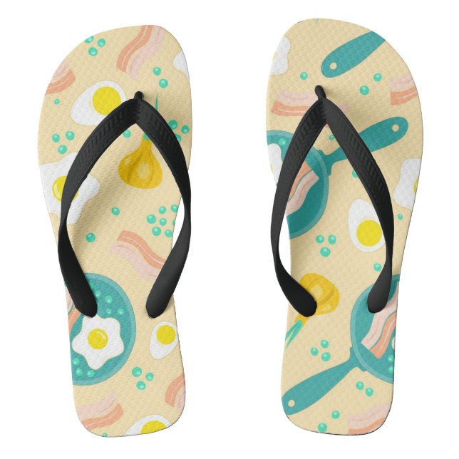 Breakfast Pattern Jandals (Footbed)