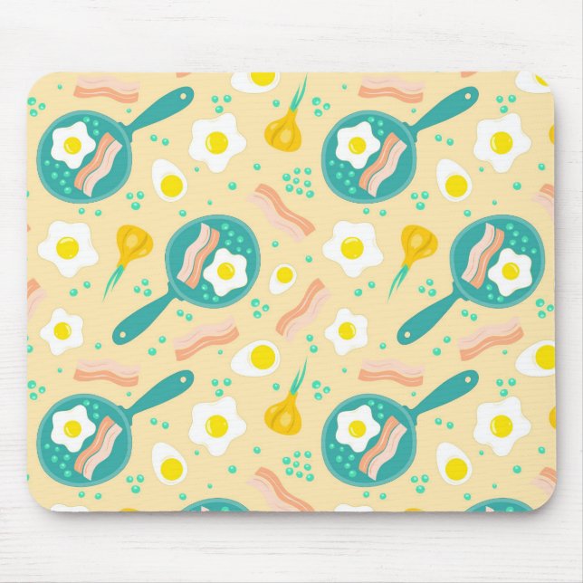 Breakfast Pattern Mouse Pad (Front)
