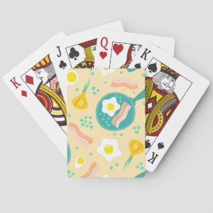 Breakfast Pattern Playing Cards
