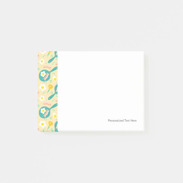 Breakfast Pattern Post-it Notes (Front)
