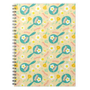 Breakfast Pattern Spiral Notebook