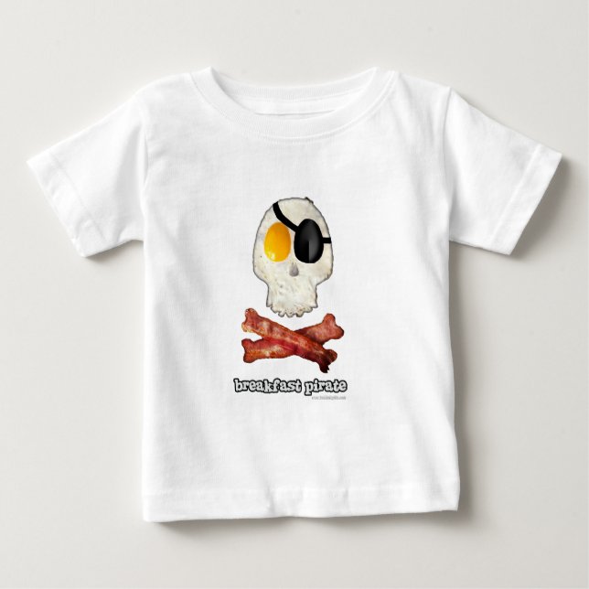 Breakfast Pirate... Baby T-Shirt (Front)