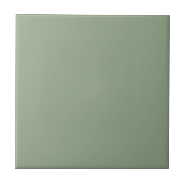 Breakfast Room Green Solid Color Tile (Front)