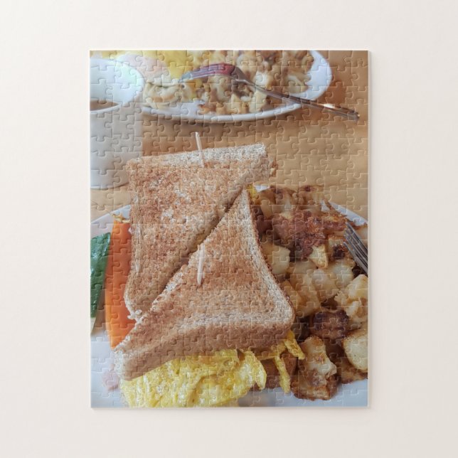 Breakfast Sandwich Hashbrowns Foodie Jigsaw Puzzle (Vertical)