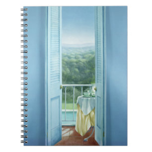 Breakfast St. Maxime 1984 Spiral Notebook