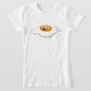 Breakfast St. Patricks Day Funny Green Eggs Smile T-Shirt
