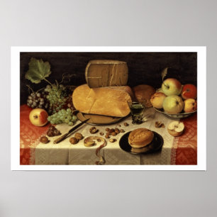 Breakfast Still Life, 1613 (oil on canvas) Poster