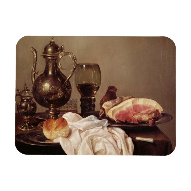 Breakfast Still Life (oil on panel) Magnet (Horizontal)