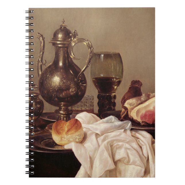 Breakfast Still Life (oil on panel) Notebook (Front)