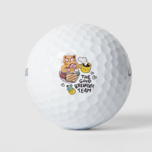 Breakfast Team with Egg and bacon good morning Golf Balls