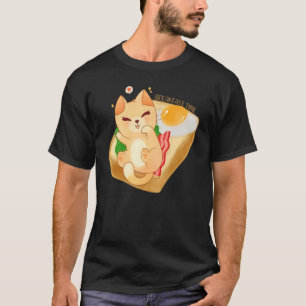 Breakfast Time Cute Cat Toast Kitty For Cats T-Shirt
