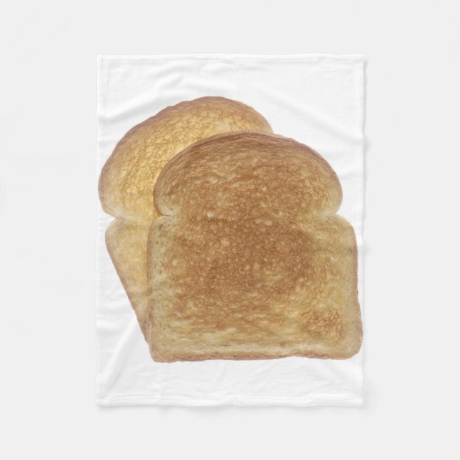Breakfast Toast Fleece Blanket (Front)