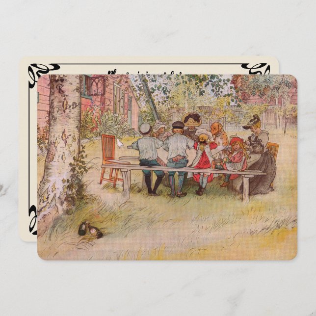 Breakfast Under the Big Birch BBQ Party Invitation (Front/Back)