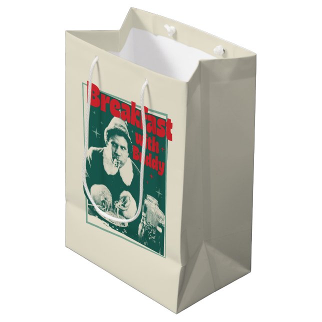 Breakfast With Buddy Medium Gift Bag (Front Angled)