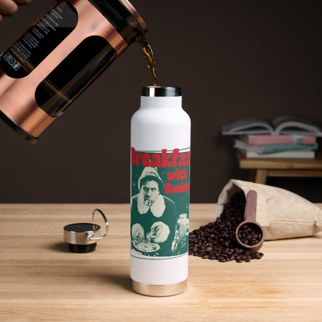 Breakfast With Buddy Water Bottle (Coffee)