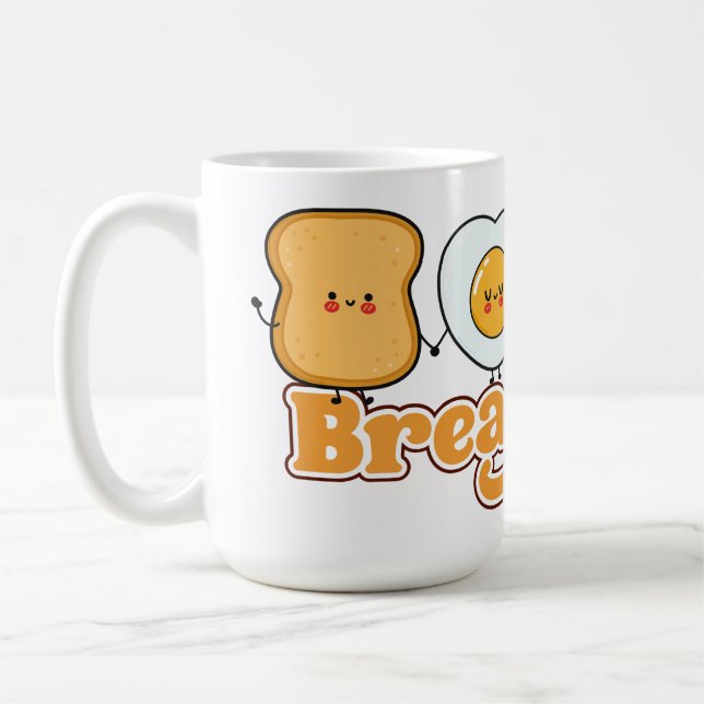 Breakfast With Toast,Egg, Bacon and Coffee Mug (Left)